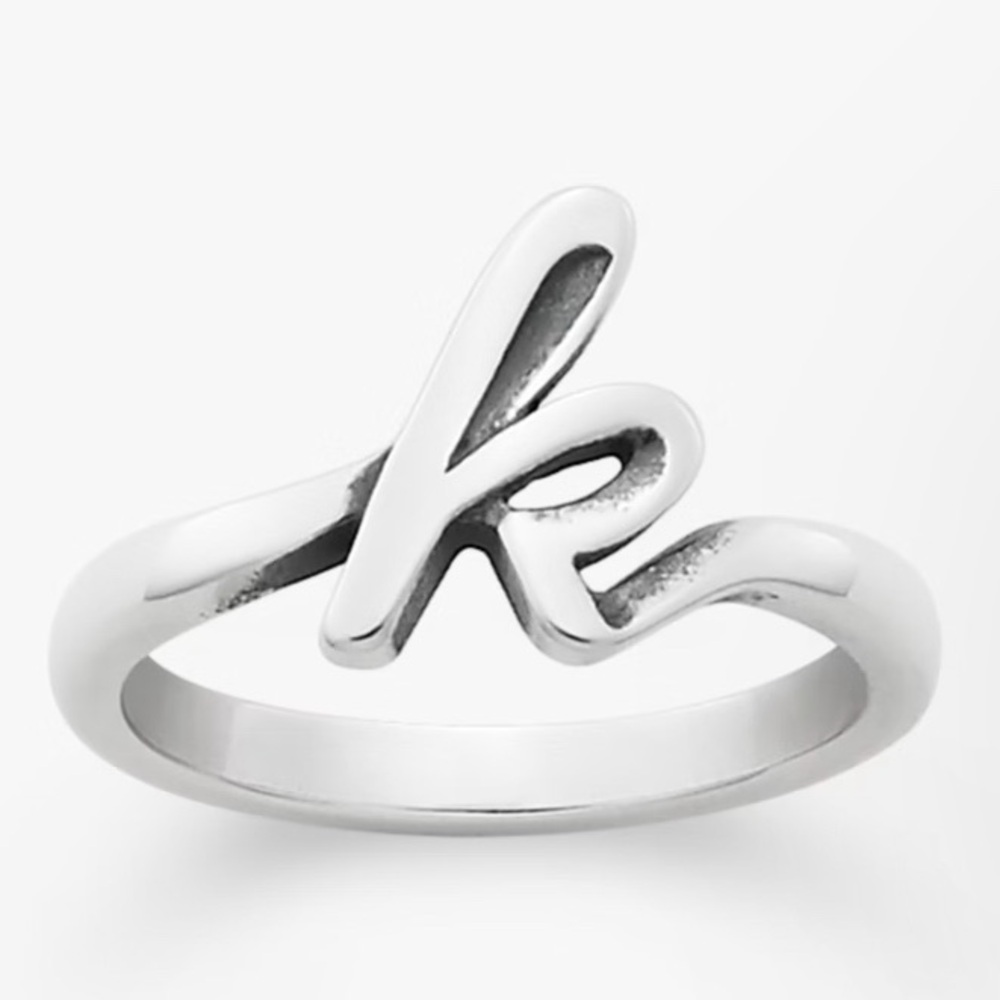 James Avery initial ring “k” in 925 silver - Picture 1 of 3